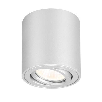 Brilagi - Taškinis šviestuvas MIA 1xGU10/30W/230V 84x80 mm sidabrinis