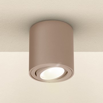 Brilagi - Taškinis šviestuvas MIA 1xGU10/30W/230V 84x80 mm smėlinė
