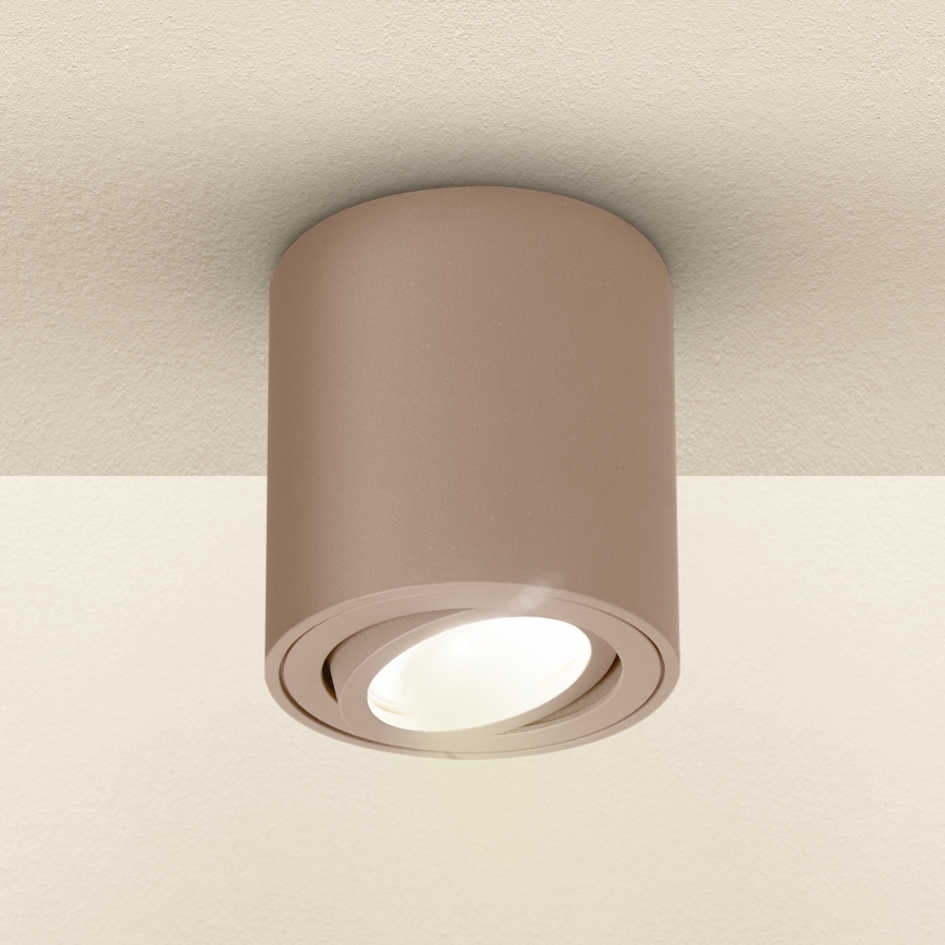 Brilagi - Taškinis šviestuvas MIA 1xGU10/30W/230V 84x80 mm smėlinė