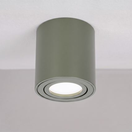 BRILAGI - Taškinis šviestuvas MIA 1xGU10/30W/230V 84x80 mm tamsiai žalias