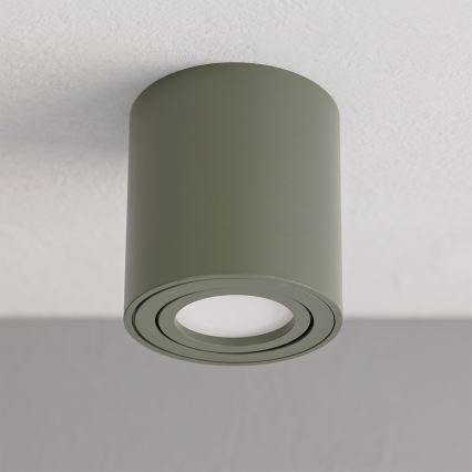 BRILAGI - Taškinis šviestuvas MIA 1xGU10/30W/230V 84x80 mm tamsiai žalias