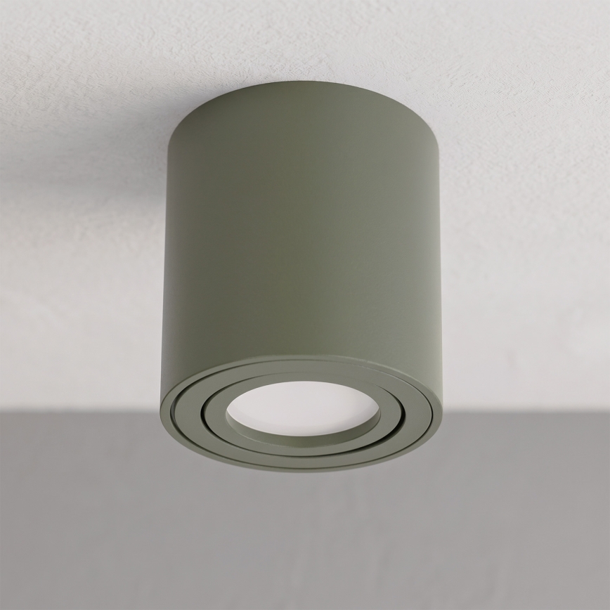 BRILAGI - Taškinis šviestuvas MIA 1xGU10/30W/230V 84x80 mm tamsiai žalias