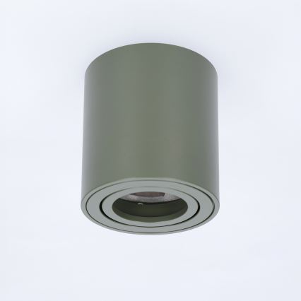 BRILAGI - Taškinis šviestuvas MIA 1xGU10/30W/230V 84x80 mm tamsiai žalias