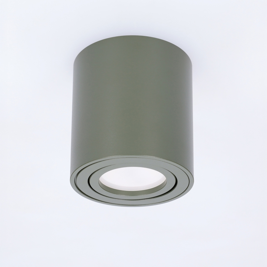 BRILAGI - Taškinis šviestuvas MIA 1xGU10/30W/230V 84x80 mm tamsiai žalias