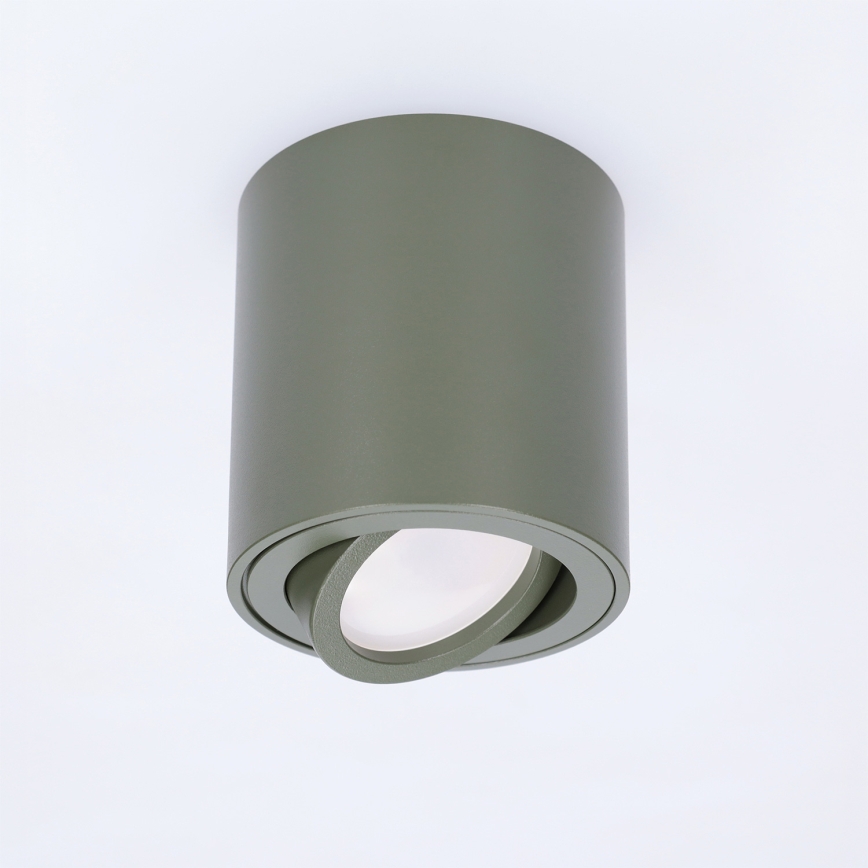 BRILAGI - Taškinis šviestuvas MIA 1xGU10/30W/230V 84x80 mm tamsiai žalias
