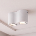 BRILAGI - Taškinis šviestuvas MIA DOUBLE 2xGU10/30W/230V balta