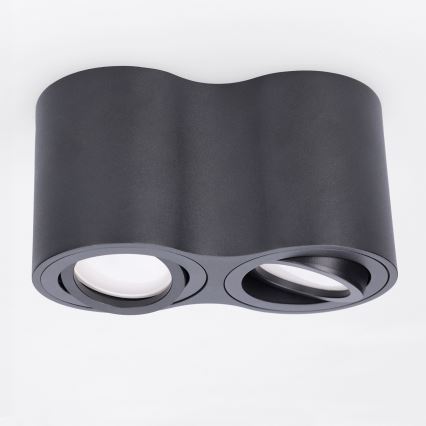 BRILAGI - Taškinis šviestuvas MIA DOUBLE 2xGU10/30W/230V juodas