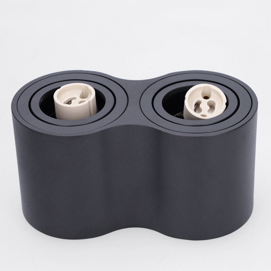 BRILAGI - Taškinis šviestuvas MIA DOUBLE 2xGU10/30W/230V juodas