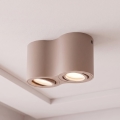 BRILAGI - Taškinis šviestuvas MIA DOUBLE 2xGU10/30W/230V smėlio spalvos