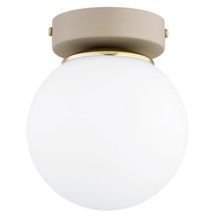Brilagi - taškinis šviestuvas MILO ECRU 1xE27/60W/230V smėlinė/auksinė