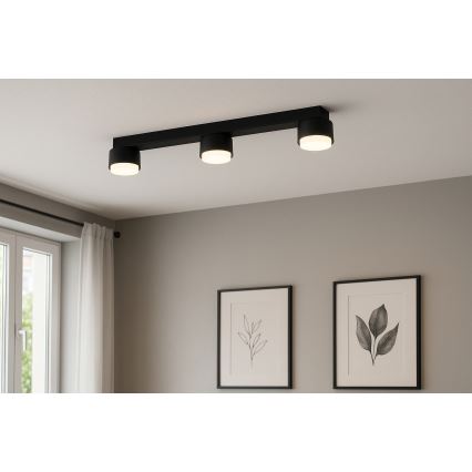 Brilagi - taškinis šviestuvas MONO 3xGX53/12W/230V juodas