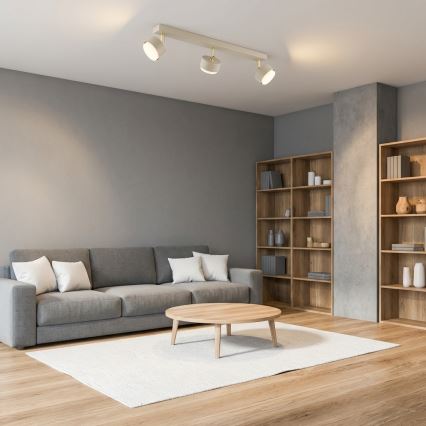Brilagi - Taškinis šviestuvas MONO 3xGX53/12W/230V smėlio spalvos