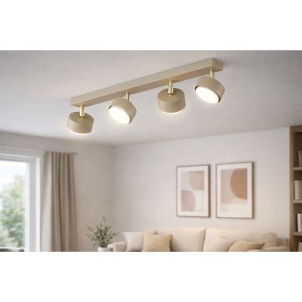 Brilagi - taškinis šviestuvas MONO 4xGX53/12W/230V smėlinis