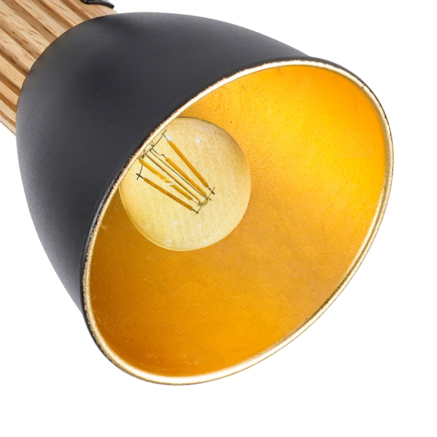 Brilagi - Taškinis šviestuvas ODENSE 2xE14/10W/230V kaučiukmedis/juoda