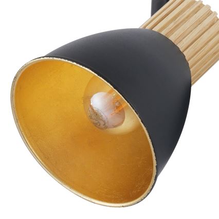 Brilagi - taškinis šviestuvas ODENSE 2xE14/10W/230V kaučiukmedis/juodas