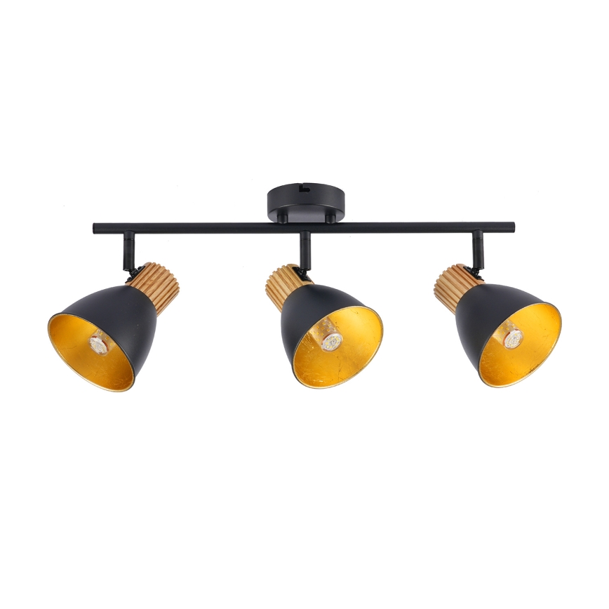 Brilagi - Taškinis šviestuvas ODENSE 3xE14/10W/230V kaučiukmedis/juoda