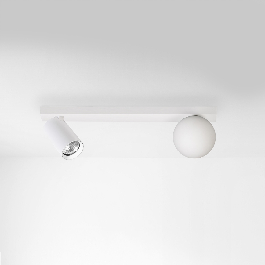 Brilagi - taškinis šviestuvas SELE BALL 1xGU10/30W/230V + 1xG9/10W baltas