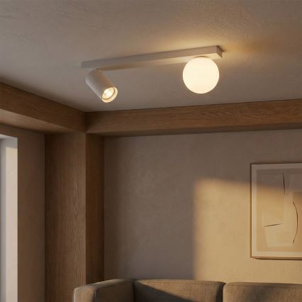 Brilagi - taškinis šviestuvas SELE BALL 1xGU10/30W/230V + 1xG9/10W baltas