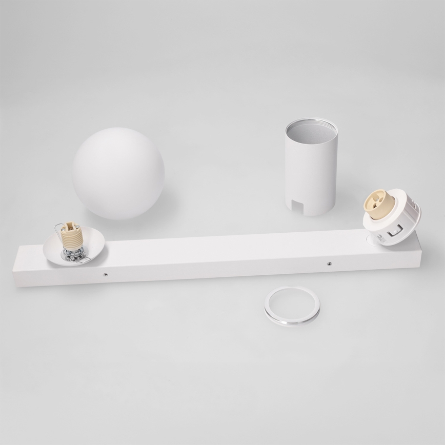 Brilagi - taškinis šviestuvas SELE BALL 1xGU10/30W/230V + 1xG9/10W baltas