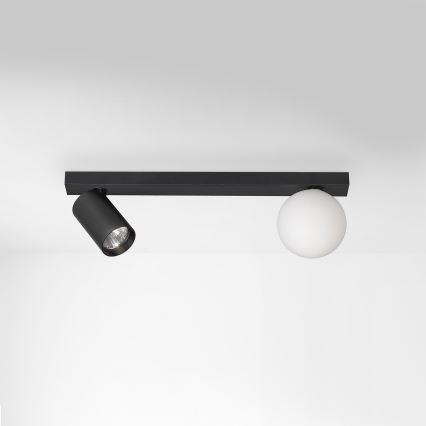 Brilagi - Taškinis šviestuvas SELE BALL 1xGU10/30W/230V + 1xG9/10W juodas