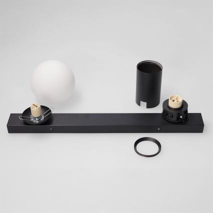 Brilagi - Taškinis šviestuvas SELE BALL 1xGU10/30W/230V + 1xG9/10W juodas