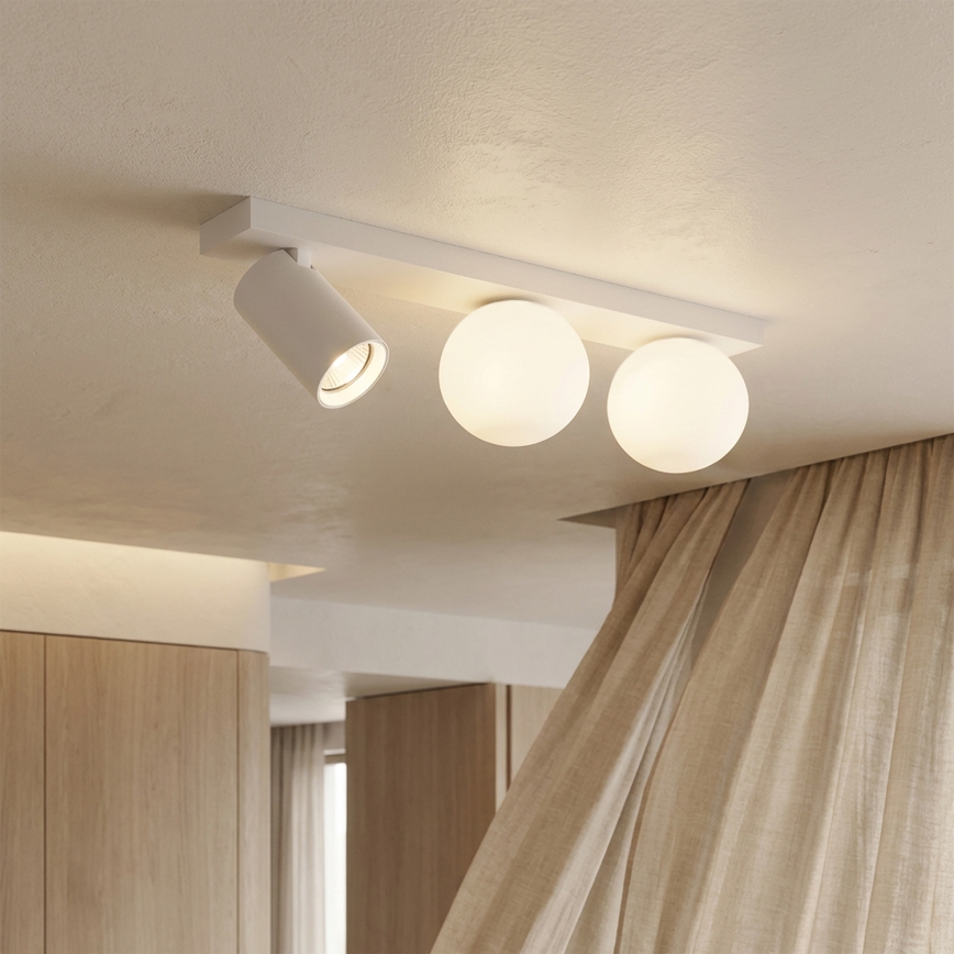 Brilagi - Taškinis šviestuvas SELE BALL 1xGU10/30W/230V + 2xG9/10W baltas