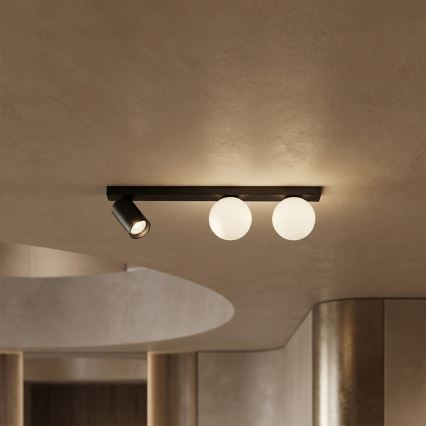 Brilagi - Taškinis šviestuvas SELE BALL 1xGU10/30W/230V + 2xG9/10W juodas