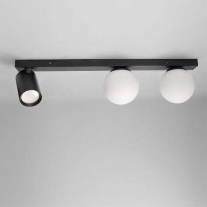 Brilagi - Taškinis šviestuvas SELE BALL 1xGU10/30W/230V + 2xG9/10W juodas