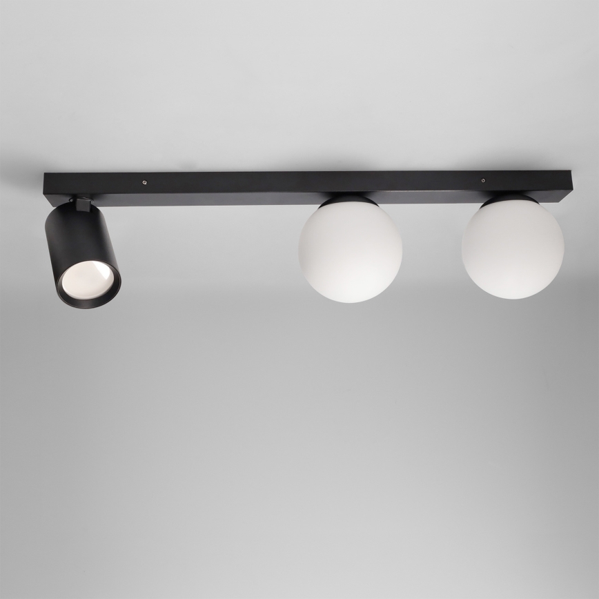 Brilagi - Taškinis šviestuvas SELE BALL 1xGU10/30W/230V + 2xG9/10W juodas