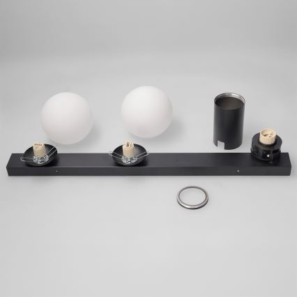 Brilagi - Taškinis šviestuvas SELE BALL 1xGU10/30W/230V + 2xG9/10W juodas