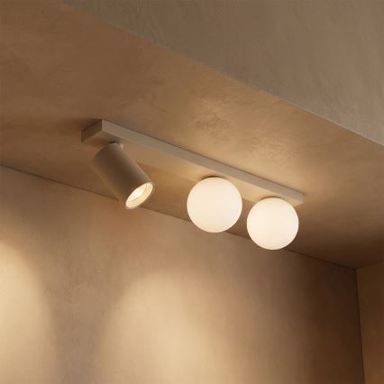 Brilagi - Taškinis šviestuvas SELE BALL 1xGU10/30W/230V + 2xG9/10W smėlio spalvos