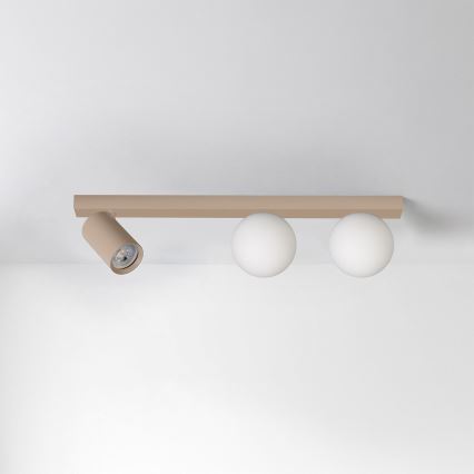 Brilagi - Taškinis šviestuvas SELE BALL 1xGU10/30W/230V + 2xG9/10W smėlio spalvos