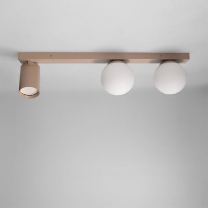Brilagi - Taškinis šviestuvas SELE BALL 1xGU10/30W/230V + 2xG9/10W smėlio spalvos