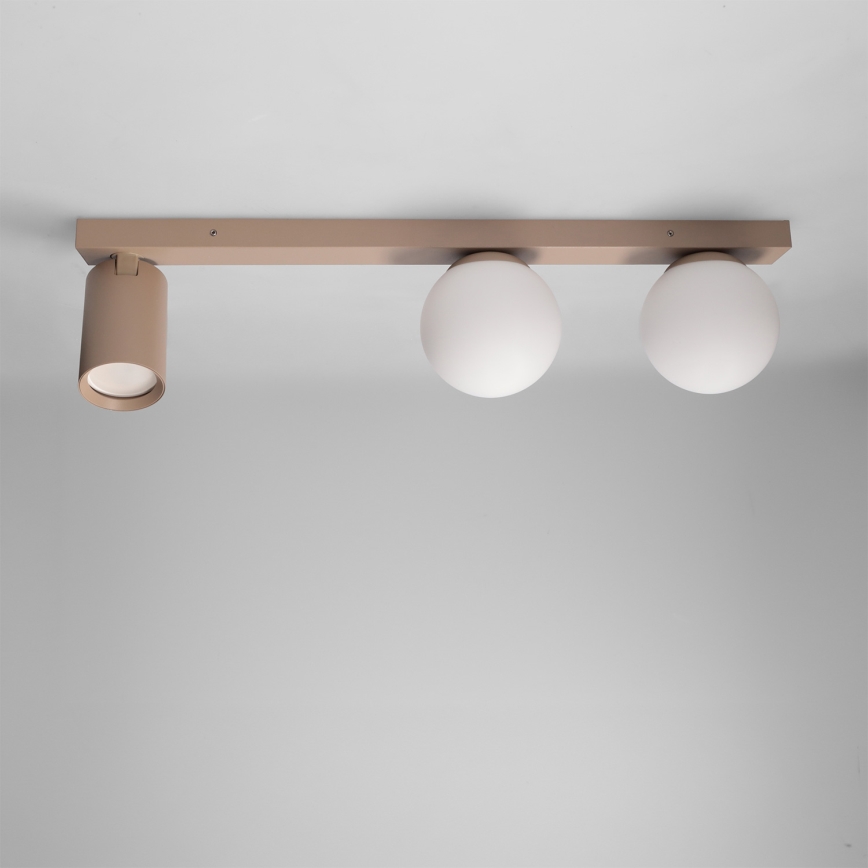 Brilagi - Taškinis šviestuvas SELE BALL 1xGU10/30W/230V + 2xG9/10W smėlio spalvos