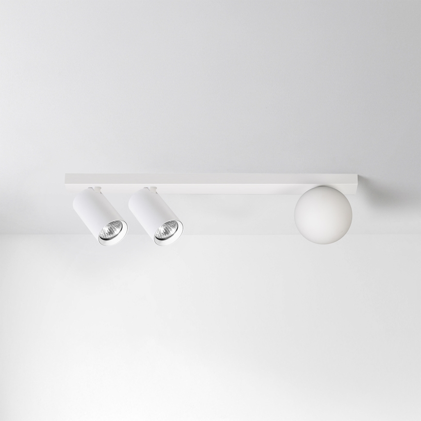 Brilagi - Taškinis šviestuvas SELE BALL 2xGU10/30W/230V + 1xG9/10W baltas