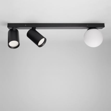 Brilagi - Taškinis šviestuvas SELE BALL 2xGU10/30W/230V + 1xG9/10W juodas