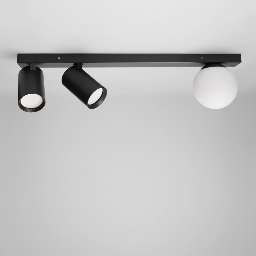 Brilagi - Taškinis šviestuvas SELE BALL 2xGU10/30W/230V + 1xG9/10W juodas