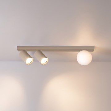 Brilagi - Taškinis šviestuvas SELE BALL 2xGU10/30W/230V + 1xG9/10W smėlio spalvos