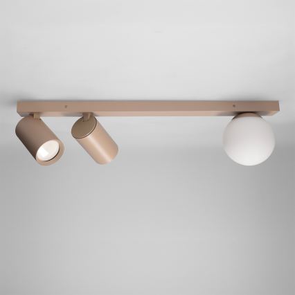 Brilagi - Taškinis šviestuvas SELE BALL 2xGU10/30W/230V + 1xG9/10W smėlio spalvos
