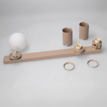 Brilagi - Taškinis šviestuvas SELE BALL 2xGU10/30W/230V + 1xG9/10W smėlio spalvos