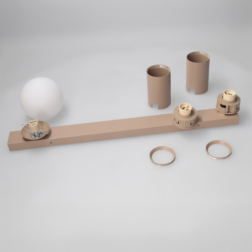 Brilagi - Taškinis šviestuvas SELE BALL 2xGU10/30W/230V + 1xG9/10W smėlio spalvos