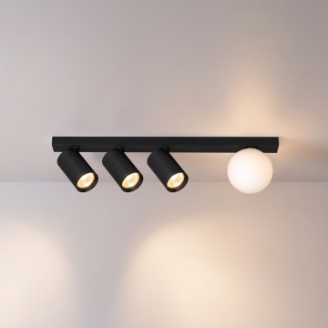Brilagi - Taškinis šviestuvas SELE BALL 3xGU10/30W/230V + 1xG9/10W juodas
