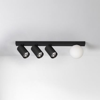 Brilagi - Taškinis šviestuvas SELE BALL 3xGU10/30W/230V + 1xG9/10W juodas