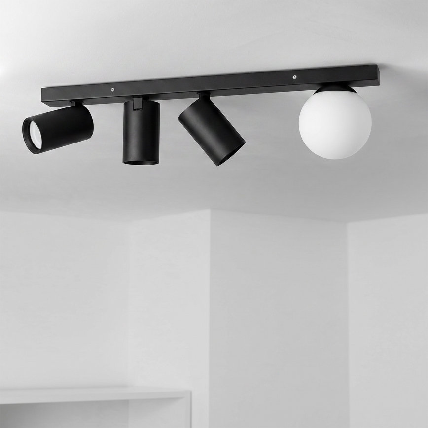 Brilagi - Taškinis šviestuvas SELE BALL 3xGU10/30W/230V + 1xG9/10W juodas