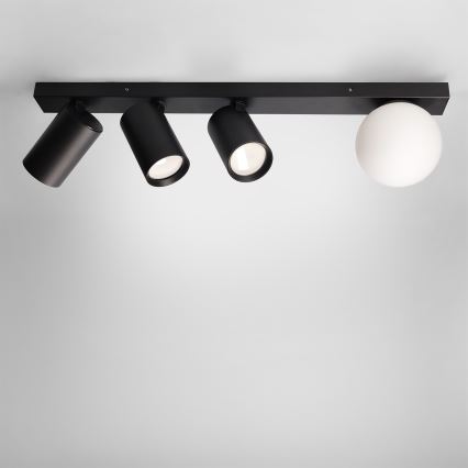 Brilagi - Taškinis šviestuvas SELE BALL 3xGU10/30W/230V + 1xG9/10W juodas
