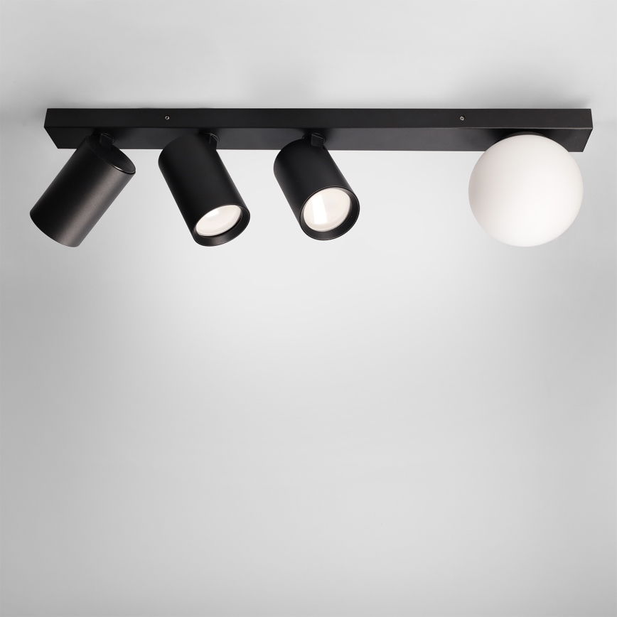 Brilagi - Taškinis šviestuvas SELE BALL 3xGU10/30W/230V + 1xG9/10W juodas