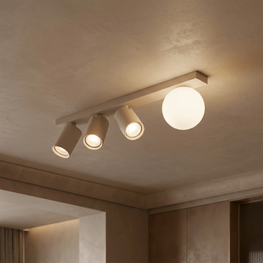 Brilagi - Taškinis šviestuvas SELE BALL 3xGU10/30W/230V + 1xG9/10W smėlinė
