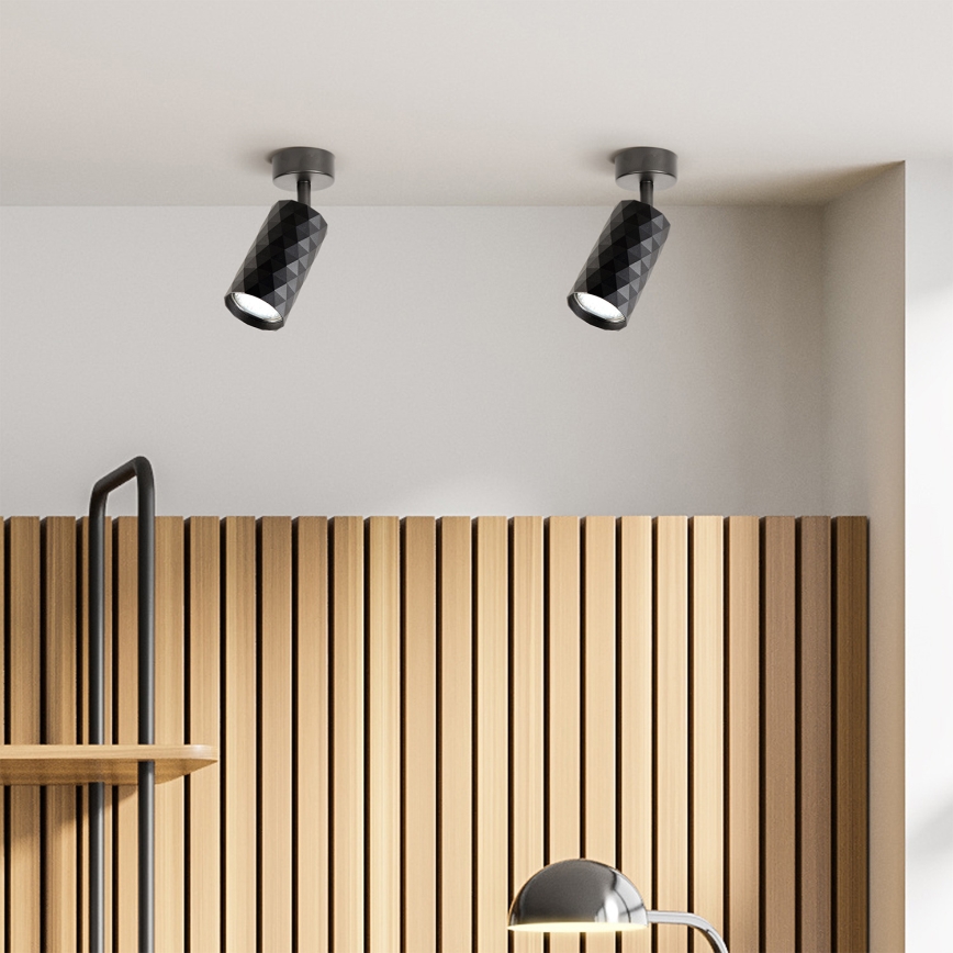 Brilagi - Taškinis šviestuvas SELE DIAMANT 1xGU10/30W/230V juodas