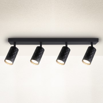 Brilagi - Taškinis šviestuvas SELE DIAMANT 4xGU10/30W/230V juodas