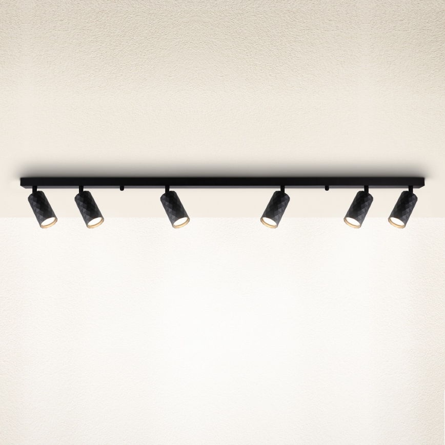 Brilagi - Taškinis šviestuvas SELE DIAMANT, 6 x GU10, 30 W, 230 V, juodas